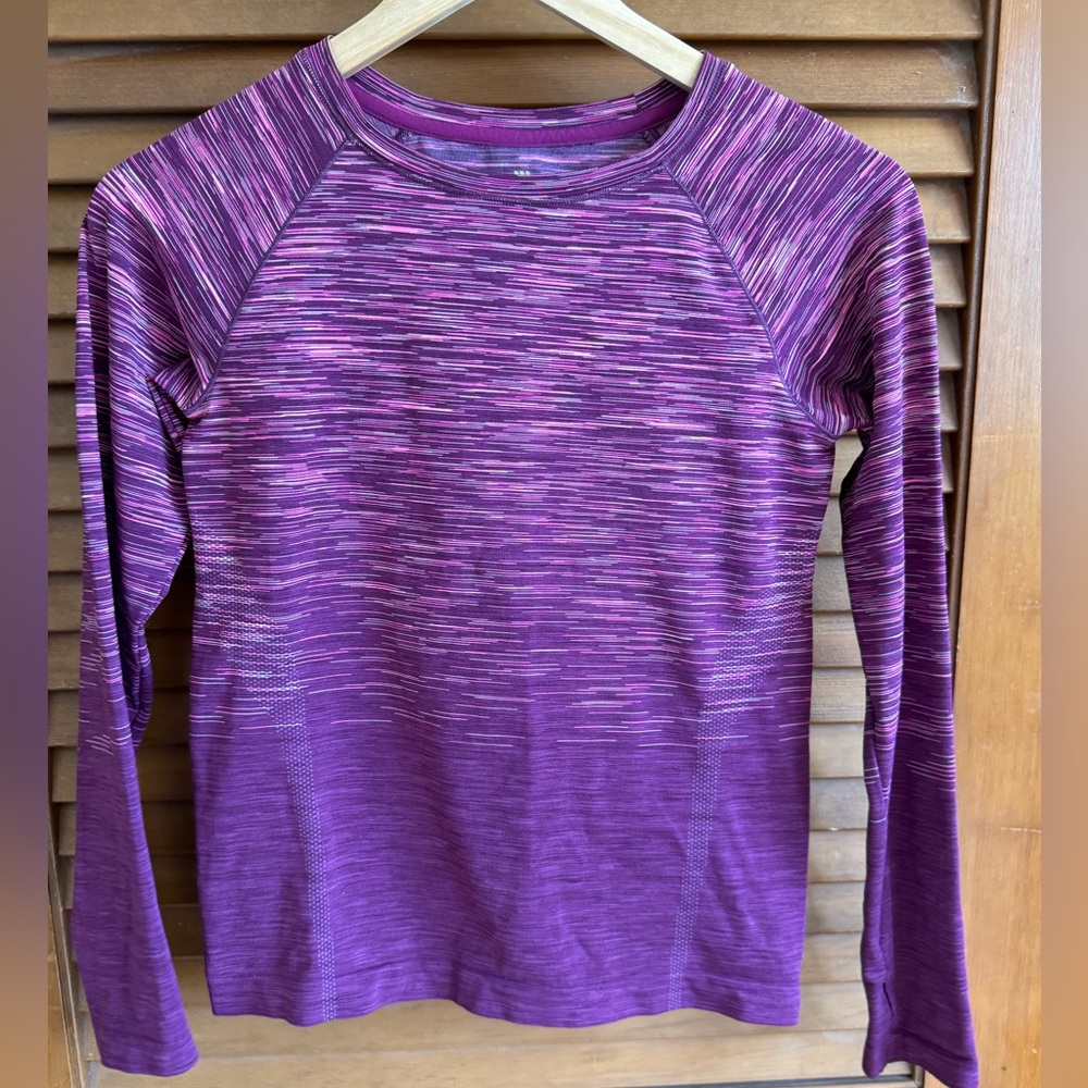 All in Motion Heathered Purple Performance Top